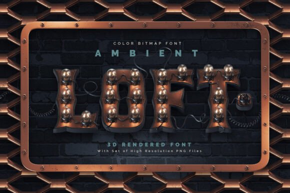 Ambient Loft: A Deep Dive into This 3D Steampunk Typeface