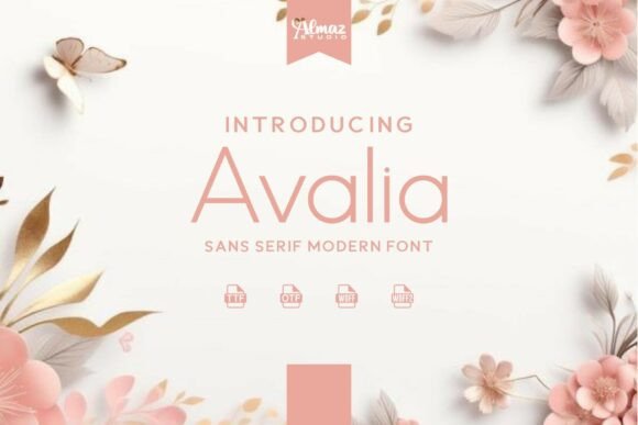 Avalia: A Modern Sans Serif for Elegant, Minimalist Designs
