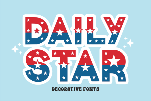 Daily Star: A Patriotic Font Bursting with Energy