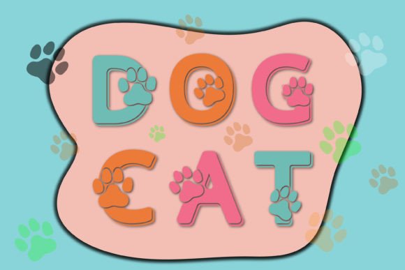 Dog Cat: A Playful Color Font for Modern Branding