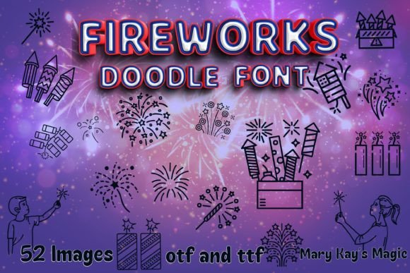 Fireworks: A Creative Font to Ignite Your Celebratory Designs