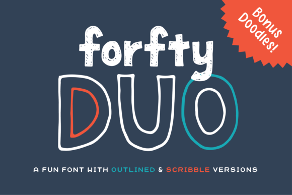 Forfty Duo: A Sweet Hand-Drawn Font for Creative Projects