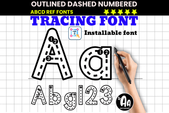 Mastering Handwriting: The Outlined Dashed Tracing Collection