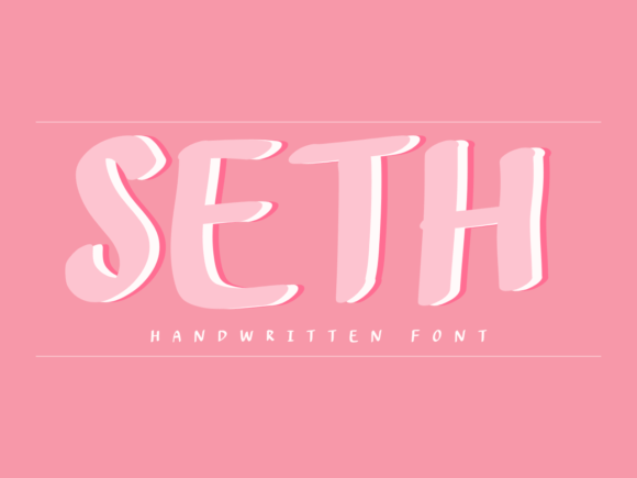 Seth: The Sweet Handwritten Font for Creative Projects