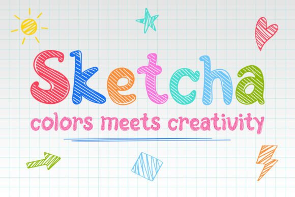 Sketcha: The Marker-Textured Creative Font