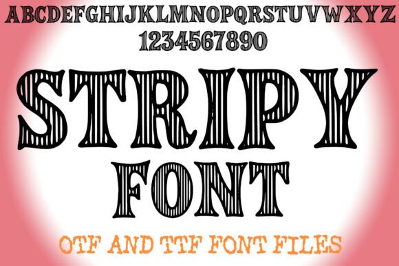 Stripy: A Fun Font Where You Create Your Own Words