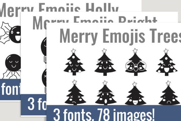 Unlock Endless Creativity with Merry Emojis Trees Dingbats