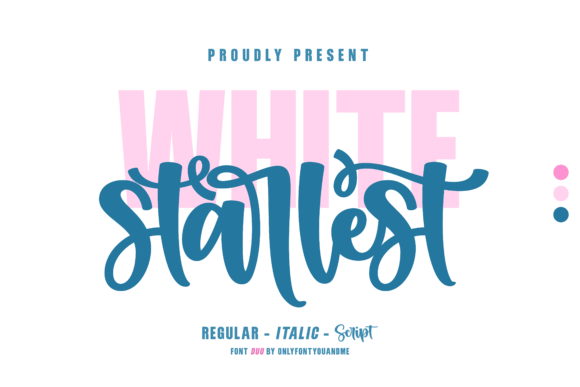 White Starlest: A Font Duo for Bold, Creative Branding
